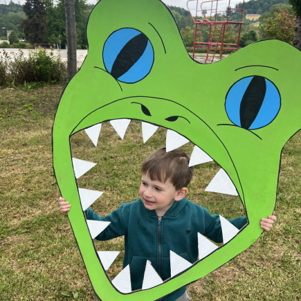 Dinosauří smyslohrátky na koupališti 